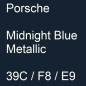 Preview: Porsche, Midnight Blue Metallic, 39C / F8 / E9.